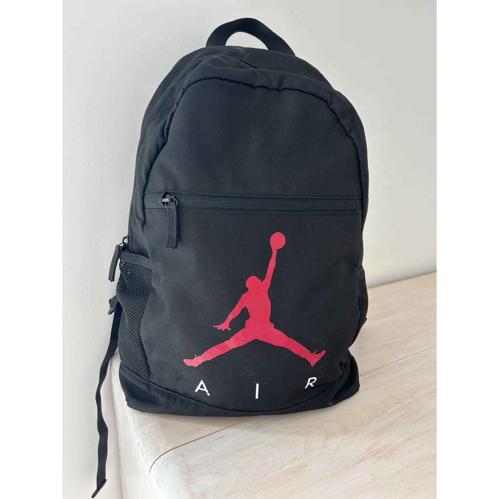 Jordan Jumpman Air Backpack Black Red Logo School Sports Travel Bag 9a0123-023